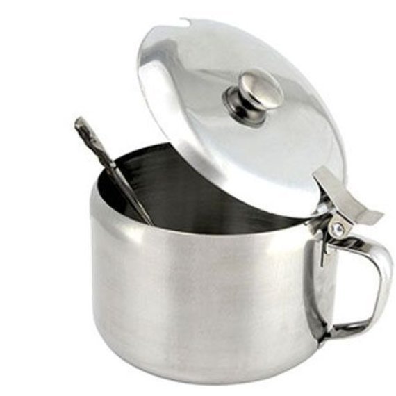 Acucareiro Colher Aco Inox 350 Ml