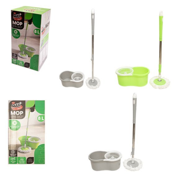 Mop Spin 360 8 L Plastico Pp 39 Cm X 22 Cm X 16 Cm
