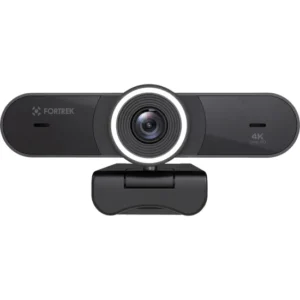 Webcam Vision 40 Fortrek 4K Ultra HD Com Ring Light Para Videochamadas